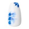 imageKISS imPRESS No Glue Mani Press On Nails Design Free Soul White Medium Size Almond Shape Includes 30 Nails Prep Pad Instructions Sheet 1 Manicure Stick 1 Mini FileTye Dye
