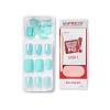 imageKISS imPRESS No Glue Mani Press On Nails Design One Chance Light Pink Short Size Squoval Shape Includes 30 Nails Prep Pad Instructions Sheet 1 Manicure Stick 1 Mini FileTeal
