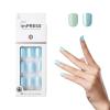 imageKISS imPRESS No Glue Mani Press On Nails Design One Chance Light Pink Short Size Squoval Shape Includes 30 Nails Prep Pad Instructions Sheet 1 Manicure Stick 1 Mini FileTeal