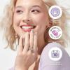 imageKISS imPRESS No Glue Mani Press On Nails Design Wild Venus Pink Medium Size Almond Shape Includes 30 Nails Prep Pad Instructions Sheet 1 Manicure Stick 1 Mini File