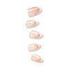 imageKISS imPRESS No Glue Mani Press On Nails French Ditto Light Neutral  Pink Tip French Short Size Oval Shape Includes 30 Nails Prep Pad Instructions Sheet 1 Manicure Stick 1 Mini FileFearless
