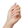 imageKISS imPRESS No Glue Mani Press On Nails French Glimpse Light Neutral  White Tip French Medium Size Coffin Shape Includes 30 Nails Prep Pad Instructions Sheet 1 Manicure Stick 1 Mini FileLight Neutral  White Tip FrenchCoffin Shape