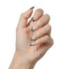 imageKISS imPRESS No Glue Mani PressOn Nails Premium Memory Lane Silver Medium Size Coffin Shape Includes 30 Nails Prep Pad Instructions Sheet 1 Manicure Stick 1 Mini FileVisions