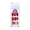 imageKISS imPRESS Design Press On Nails  Endlessly Red Short Squoval PureFit Technology Chip Proof Smudge Proof Waterproof Nail File Manicure Stick ampamp 30 Fake Nails