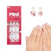 imageKISS imPRESS Mini PressOn Nails Manicure for Kids  French Pop  Beginner Nail Art Set with Nail File ampamp 20 Fake NailsDream Big