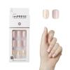 imageKISS imPRESS No Glue Mani Press On Nails Design Eternity Medium Blue Short Size Squoval Shape Includes 30 Nails Prep Pad Instructions Sheet 1 Manicure Stick 1 Mini FilePink and silver