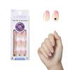 imageKISS imPRESS No Glue Mani Press On Nails French Ditto Light Neutral  Pink Tip French Short Size Oval Shape Includes 30 Nails Prep Pad Instructions Sheet 1 Manicure Stick 1 Mini FileDitto