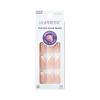 imageKISS imPRESS No Glue Mani Press On Nails French Glimpse Light Neutral  White Tip French Medium Size Coffin Shape Includes 30 Nails Prep Pad Instructions Sheet 1 Manicure Stick 1 Mini FileLight Neutral  White Tip FrenchCoffin Shape