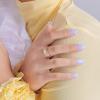 imageKISS Gel Fantasy Color Press On Nails Day1 Solid Blue Short Almond UltraSmooth Finish 28 Fake Nails Pink Gel Nail Glue 2g Mini Nail File ampamp Manicure Stick