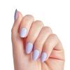 imageKISS Gel Fantasy Color Press On Nails Day1 Solid Blue Short Almond UltraSmooth Finish 28 Fake Nails Pink Gel Nail Glue 2g Mini Nail File ampamp Manicure Stick