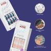 imageKISS Gel Fantasy Magnetic Press On Nails Almond Solid Red Medium Length 28 Fake Nails Pink Gel Nail Glue Net Wt 2 G  007oz Manicure Stick and Mini Nail FileWest Coast