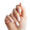 imageKISS Gel Fantasy Press On Nails Nail glue included Dancin Offwhite Short Size Oval Shape Includes 28 Nails 2g glue 1 Manicure Stick 1 Mini File31 Piece Set