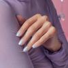 imageKISS Gel Fantasy Press On Nails Nail glue included Dancin Offwhite Short Size Oval Shape Includes 28 Nails 2g glue 1 Manicure Stick 1 Mini File31 Piece Set