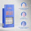 imageKISS Gel Fantasy Press On Nails Nail glue included Dancin Offwhite Short Size Oval Shape Includes 28 Nails 2g glue 1 Manicure Stick 1 Mini File31 Piece Set