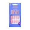 imageKISS Gel Fantasy Press On Nails Nail glue included Dancin Offwhite Short Size Oval Shape Includes 28 Nails 2g glue 1 Manicure Stick 1 Mini File31 Piece Set
