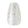 imageKISS Gel Fantasy Press On Nails Nail glue included Dancin Offwhite Short Size Oval Shape Includes 28 Nails 2g glue 1 Manicure Stick 1 Mini File31 Piece Set