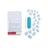 imageKISS Gel Fantasy Press On Nails Nail glue included Dancin Offwhite Short Size Oval Shape Includes 28 Nails 2g glue 1 Manicure Stick 1 Mini File31 Piece Set