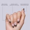 imageKISS Salon Acrylic Press On Nails Nail glue included Catchy Purple Medium Size Almond Shape Includes 28 Nails 2g glue 1 Manicure Stick 1 Mini FileBlack