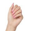 imageKISS Salon Acrylic Press On Nails Nail glue included Catchy Purple Medium Size Almond Shape Includes 28 Nails 2g glue 1 Manicure Stick 1 Mini FileLight Pink