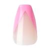 imageKISS Salon Acrylic Press On Nails Nail glue included Catchy Purple Medium Size Almond Shape Includes 28 Nails 2g glue 1 Manicure Stick 1 Mini FileLight Pink