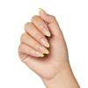 imageKISS Salon Acrylic Press On Nails Nail glue included Catchy Purple Medium Size Almond Shape Includes 28 Nails 2g glue 1 Manicure Stick 1 Mini FileNeon Yellow
