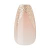 imageKISS Salon Xtend LED Gel Nail Kit Perk Beige Medium Coffin 30 Press On Nails LED Soft Gel Adhesive 5 ml 016 US fl oz LED Lamp USB Cable Prep Pad Manicure Stick ampamp Mini Nail FilePerk