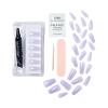 imageKISS Salon Xtend LED Gel Nail Kit Press On Nails Changed Multicolor Short Oval 30 Fake Nails Soft Gel Nail Glue 5 ml 016 US fl oz Prep Pad Manicure Stick ampamp Mini Nail FileLight Purple