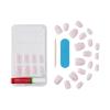 imageKISS Voguish Fantasy Press On Glue Nails  Luminary Pink Short Oval  Waterproof Smudge Proof Nail Kit Contains 28 Fake Nails Pink Gel Nail Glue 2g Mini Nail File ampamp Manicure StickLuminary
