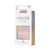 imageKISS Voguish Fantasy Press On Glue Nails  Luminary Pink Short Oval  Waterproof Smudge Proof Nail Kit Contains 28 Fake Nails Pink Gel Nail Glue 2g Mini Nail File ampamp Manicure StickCandies