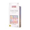 imageKISS Voguish Fantasy Press On Glue Nails  Luminary Pink Short Oval  Waterproof Smudge Proof Nail Kit Contains 28 Fake Nails Pink Gel Nail Glue 2g Mini Nail File ampamp Manicure StickDisco Ball