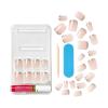 imageKISS Voguish Fantasy Press On Glue Nails  Luminary Pink Short Oval  Waterproof Smudge Proof Nail Kit Contains 28 Fake Nails Pink Gel Nail Glue 2g Mini Nail File ampamp Manicure StickBisous