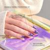 imageKISS Voguish Fantasy Press On Glue Nails  Luminary Pink Short Oval  Waterproof Smudge Proof Nail Kit Contains 28 Fake Nails Pink Gel Nail Glue 2g Mini Nail File ampamp Manicure Stickclatant