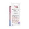 imageKISS Voguish Fantasy Press On Glue Nails  Luminary Pink Short Oval  Waterproof Smudge Proof Nail Kit Contains 28 Fake Nails Pink Gel Nail Glue 2g Mini Nail File ampamp Manicure StickBisous