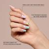 imageKISS Voguish Fantasy Press On Glue Nails  Luminary Pink Short Oval  Waterproof Smudge Proof Nail Kit Contains 28 Fake Nails Pink Gel Nail Glue 2g Mini Nail File ampamp Manicure StickCharmante