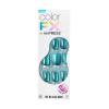imageKISS colorFX by imPRESS Press On Nails  Reconnect Solid Blue with Pearlescent Finish Short Oval New ampamp Improved Adhesive Includes 30 Fake Nails Prep Pad 1 Manicure Stick 1 Mini Nail FileBetter Things