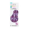 imageKISS colorFX by imPRESS Press On Nails  Reconnect Solid Blue with Pearlescent Finish Short Oval New ampamp Improved Adhesive Includes 30 Fake Nails Prep Pad 1 Manicure Stick 1 Mini Nail FileInfinity