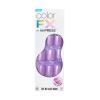 imageKISS colorFX by imPRESS Press On Nails  Reconnect Solid Blue with Pearlescent Finish Short Oval New ampamp Improved Adhesive Includes 30 Fake Nails Prep Pad 1 Manicure Stick 1 Mini Nail FileWonder