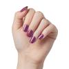 imageKISS colorFX by imPRESS Press On Nails  Reconnect Solid Blue with Pearlescent Finish Short Oval New ampamp Improved Adhesive Includes 30 Fake Nails Prep Pad 1 Manicure Stick 1 Mini Nail FileInfinity