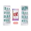 imageKISS colorFX by imPRESS Press On Nails  Reconnect Solid Blue with Pearlescent Finish Short Oval New ampamp Improved Adhesive Includes 30 Fake Nails Prep Pad 1 Manicure Stick 1 Mini Nail FileAfter Hours