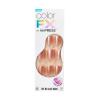imageKISS colorFX by imPRESS Press On Nails  Sour Love Solid White with Pearlescent Finish Short Oval New ampamp Improved Adhesive Includes 30 Fake Nails Prep Pad 1 Manicure Stick 1 Mini Nail File33 Count Pack of 1