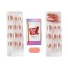 imageKISS colorFX by imPRESS Press On Nails  Sour Love Solid White with Pearlescent Finish Short Oval New ampamp Improved Adhesive Includes 30 Fake Nails Prep Pad 1 Manicure Stick 1 Mini Nail File33 Count Pack of 1