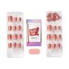 imageKISS colorFX by imPRESS Press On Nails  Sour Love Solid White with Pearlescent Finish Short Oval New ampamp Improved Adhesive Includes 30 Fake Nails Prep Pad 1 Manicure Stick 1 Mini Nail File33 Count Pack of 1