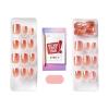 imageKISS colorFX by imPRESS Press On Nails  Sour Love Solid White with Pearlescent Finish Short Oval New ampamp Improved Adhesive Includes 30 Fake Nails Prep Pad 1 Manicure Stick 1 Mini Nail FileMedium