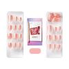 imageKISS colorFX by imPRESS Press On Nails  Starry Solid Light Pink with Pearlescent Finish Short Oval New ampamp Improved Adhesive Includes 30 Fake Nails Prep Pad 1 Manicure Stick 1 Mini Nail FileThe Weekends
