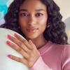 imageKISS colorFX by imPRESS Press On Nails  Starry Solid Light Pink with Pearlescent Finish Short Oval New ampamp Improved Adhesive Includes 30 Fake Nails Prep Pad 1 Manicure Stick 1 Mini Nail FileFloating