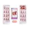 imageKISS colorFX by imPRESS Press On Nails  Starry Solid Light Pink with Pearlescent Finish Short Oval New ampamp Improved Adhesive Includes 30 Fake Nails Prep Pad 1 Manicure Stick 1 Mini Nail FileWanderlust