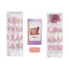 imageKISS colorFX by imPRESS Press On Nails  Starry Solid Light Pink with Pearlescent Finish Short Oval New ampamp Improved Adhesive Includes 30 Fake Nails Prep Pad 1 Manicure Stick 1 Mini Nail FileStarry