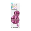 imageKISS colorFX by imPRESS Press On Nails  Starry Solid Light Pink with Pearlescent Finish Short Oval New ampamp Improved Adhesive Includes 30 Fake Nails Prep Pad 1 Manicure Stick 1 Mini Nail FileLevels