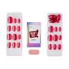 imageKISS colorFX by imPRESS Press On Nails  Starry Solid Light Pink with Pearlescent Finish Short Oval New ampamp Improved Adhesive Includes 30 Fake Nails Prep Pad 1 Manicure Stick 1 Mini Nail FileFloating