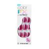 imageKISS colorFX by imPRESS Press On Nails  Starry Solid Light Pink with Pearlescent Finish Short Oval New ampamp Improved Adhesive Includes 30 Fake Nails Prep Pad 1 Manicure Stick 1 Mini Nail FileThis City